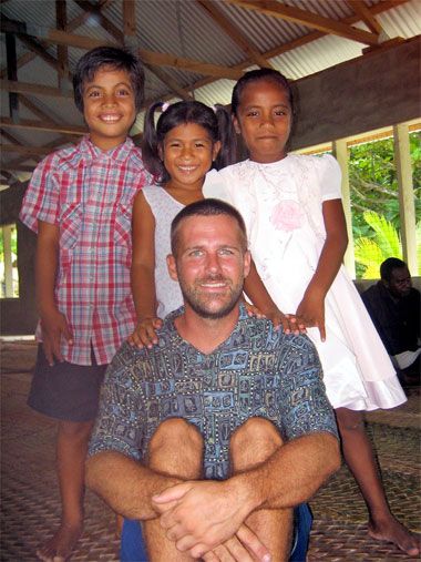 Kiribati Children at church