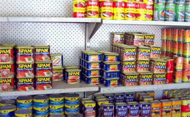 Canned Spam choices in Kiribati