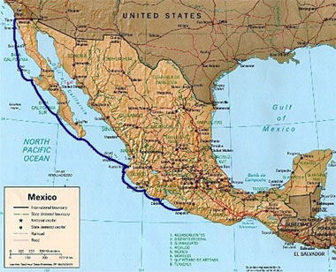 Cruising Mexico Map