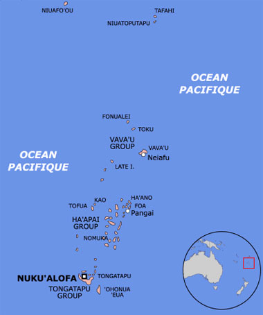 Tonga Map